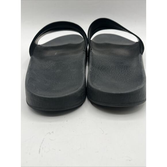 Gucci GG Supreme Slides Tiger Black Gold 407345 Men’s Sz US 10 USED AS IS main image 8